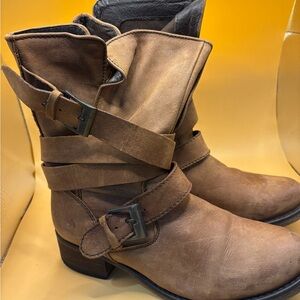 Brown Leather Ankle Boots